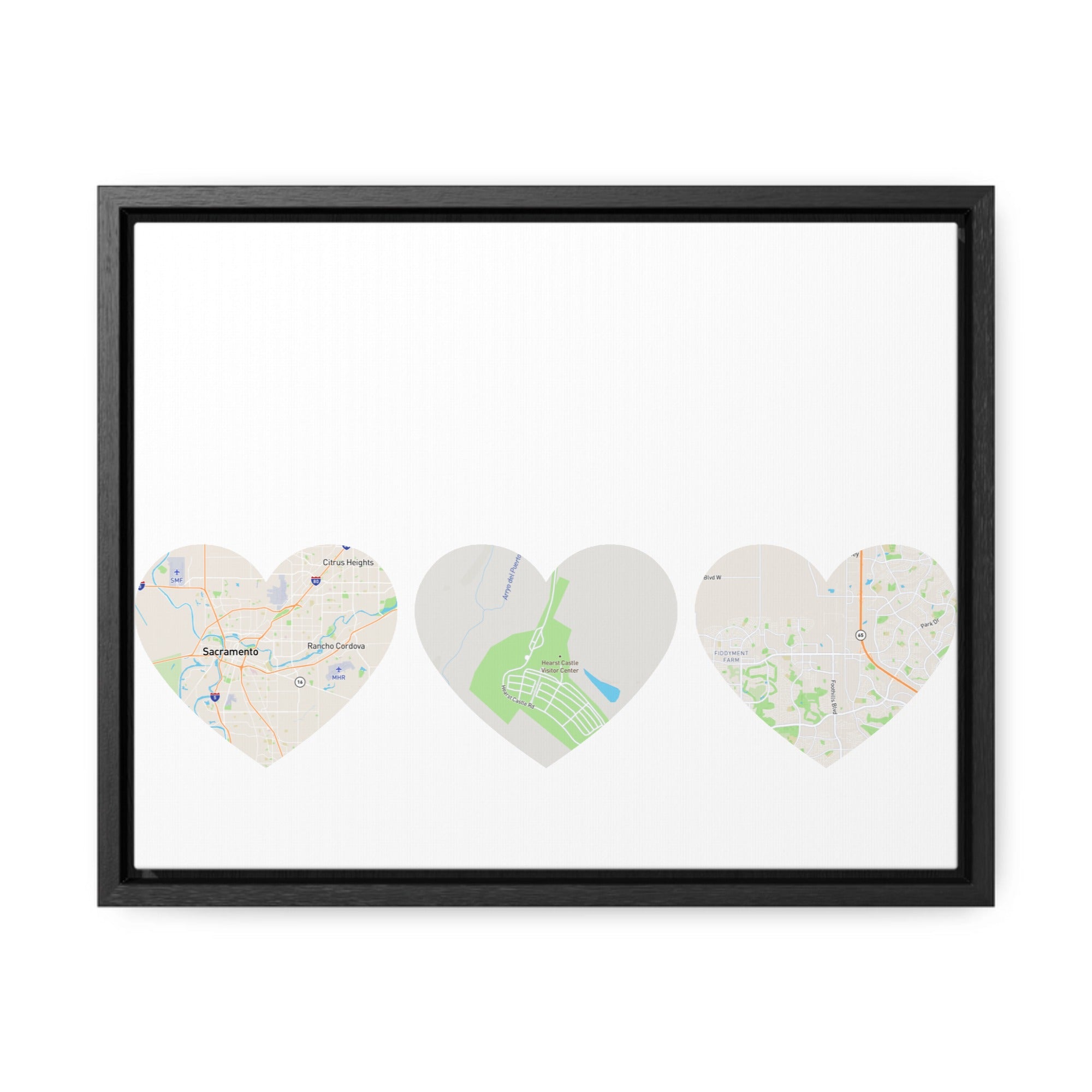POD - Sensaria  Hearts Option 1Gallery Canvas Wraps, Horizontal Frame