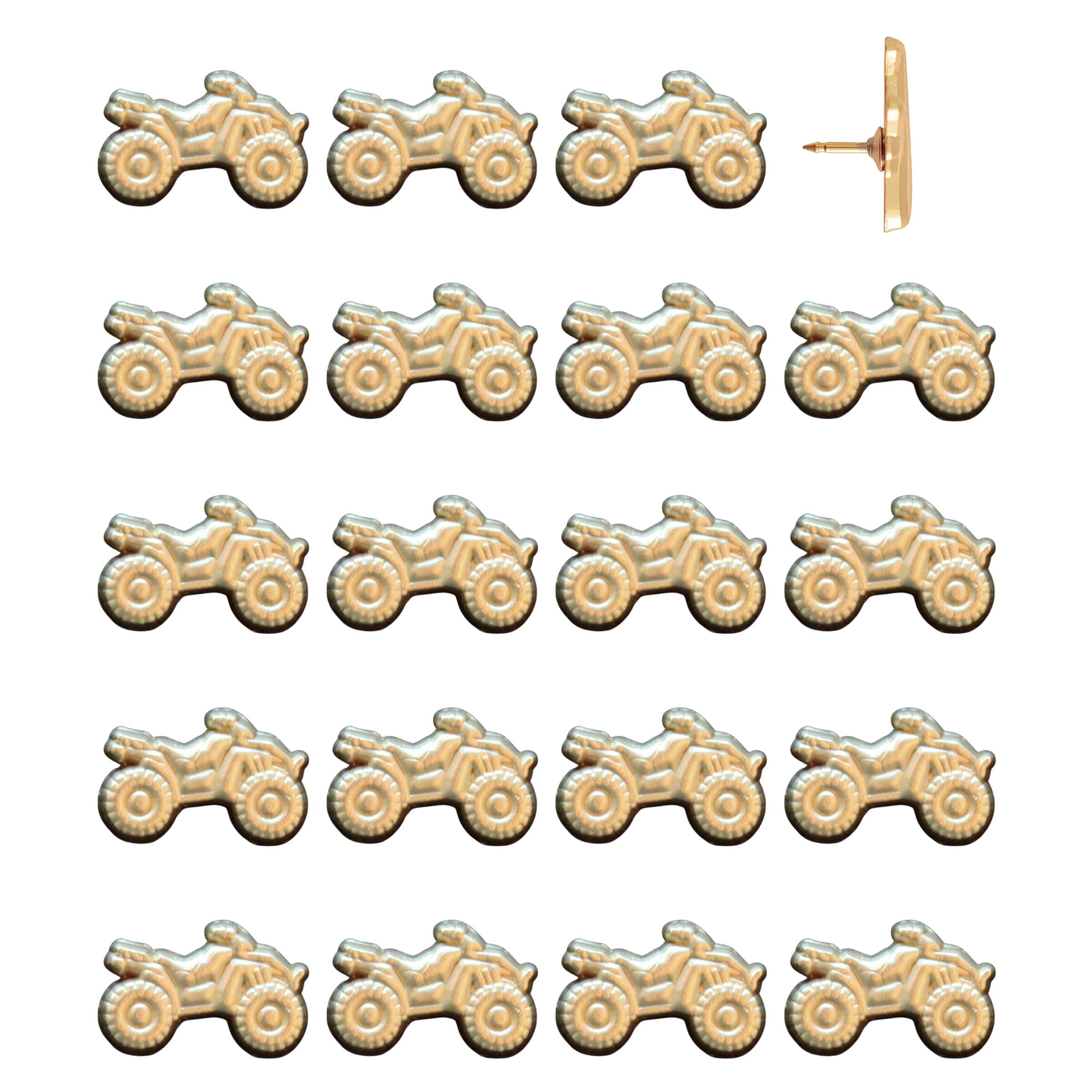 ATV Push Pins Gold Pack of 20