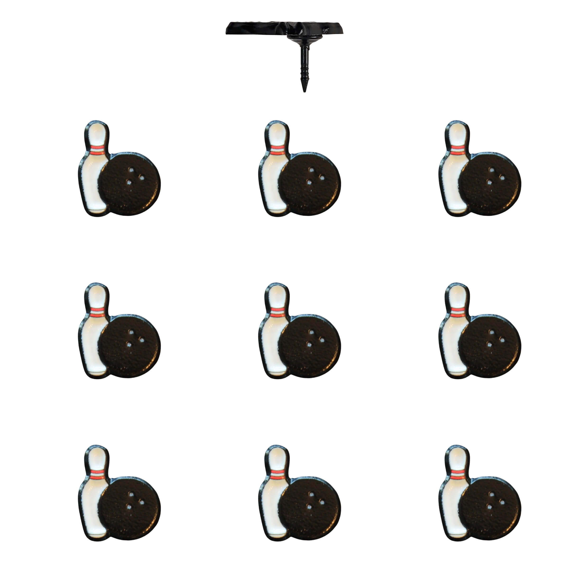 Bowling Push Pins Pack of 10