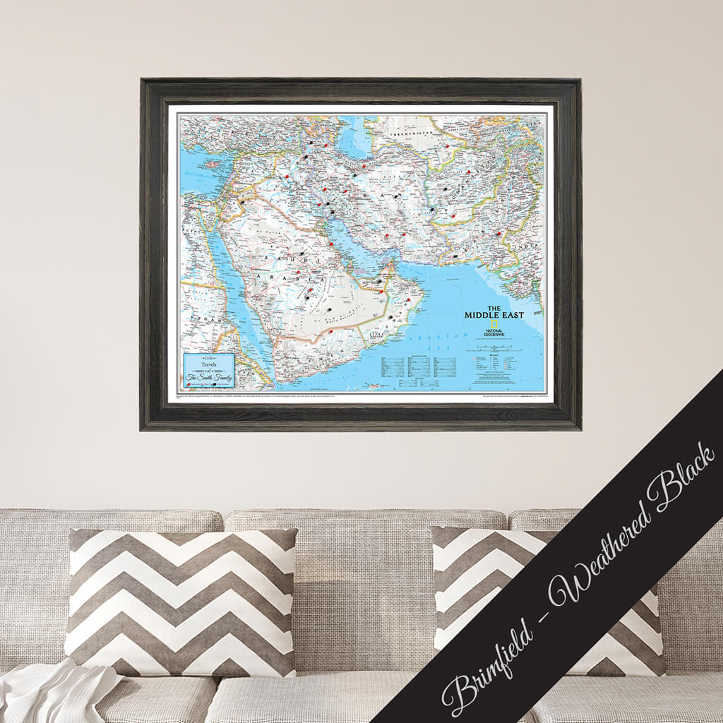 Canvas Classic Middle East -Brimfield Weathered Black Premium Frame