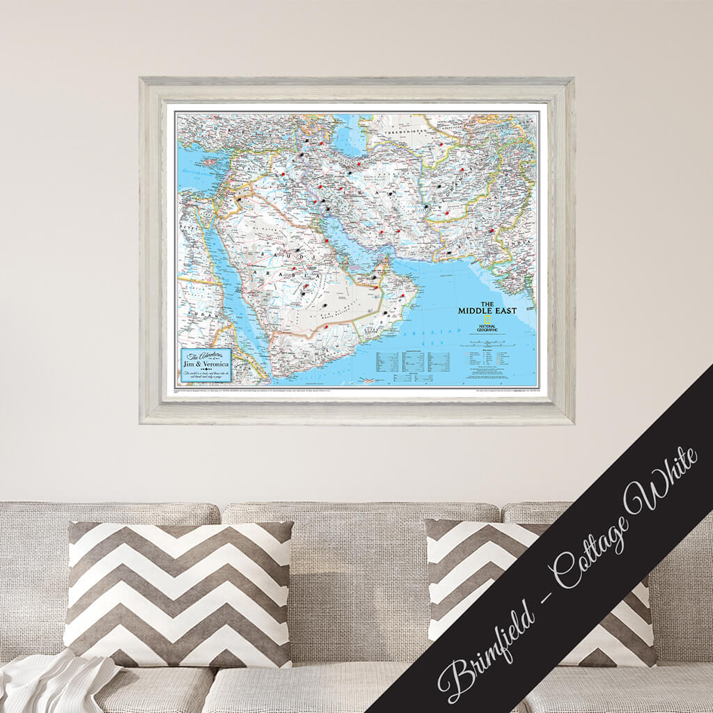 Canvas Classic Middle East - Brimfield Cottage White Premium Frame