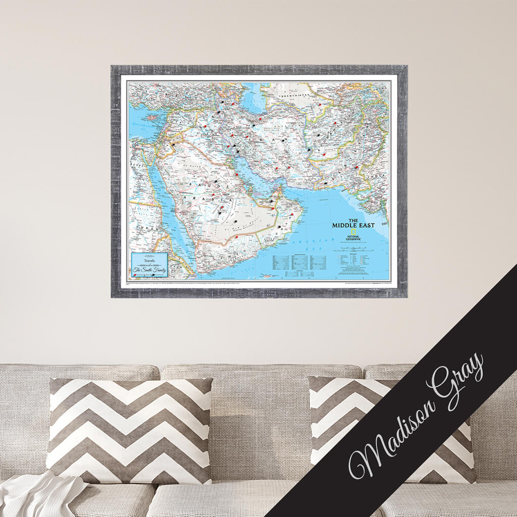 Canvas Classic Middle East - Madison Gray Premium Frame