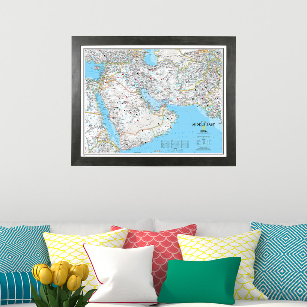 Canvas Classic Middle East - Rustic Black Frame