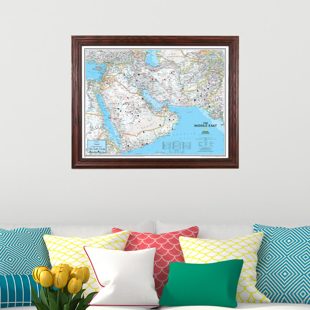 Canvas Classic Middle East - Solid Wood Cherry Frame