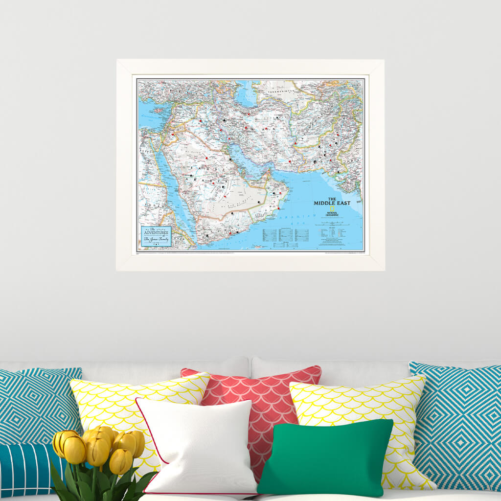 Canvas Classic Middle East - Textured White Frame