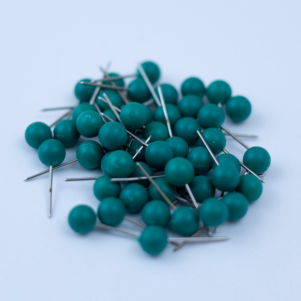 Round Map Pins - Multiple Colors - Pack of 50