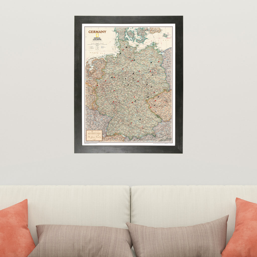 Canvas Executive Germany - Rustic Black Frame