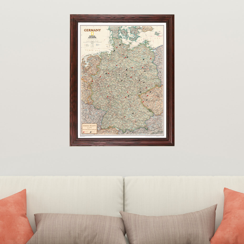 Canvas Executive Germany - Solid Wood Cherry Frame