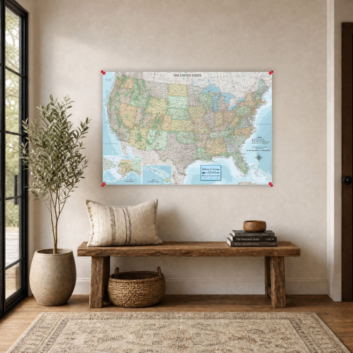 Signature USA Canvas Poster - Multiple Sizes