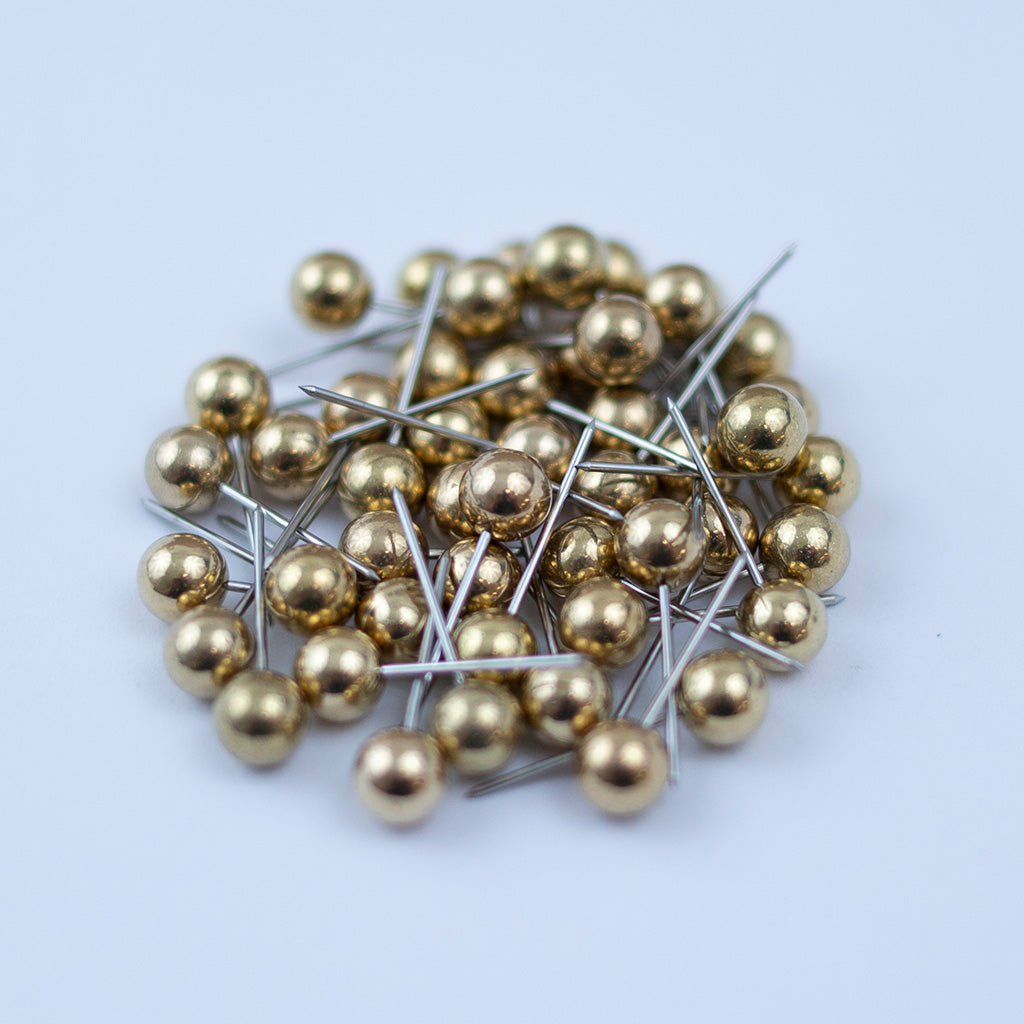 Round Map Pins - Multiple Colors - Pack of 50