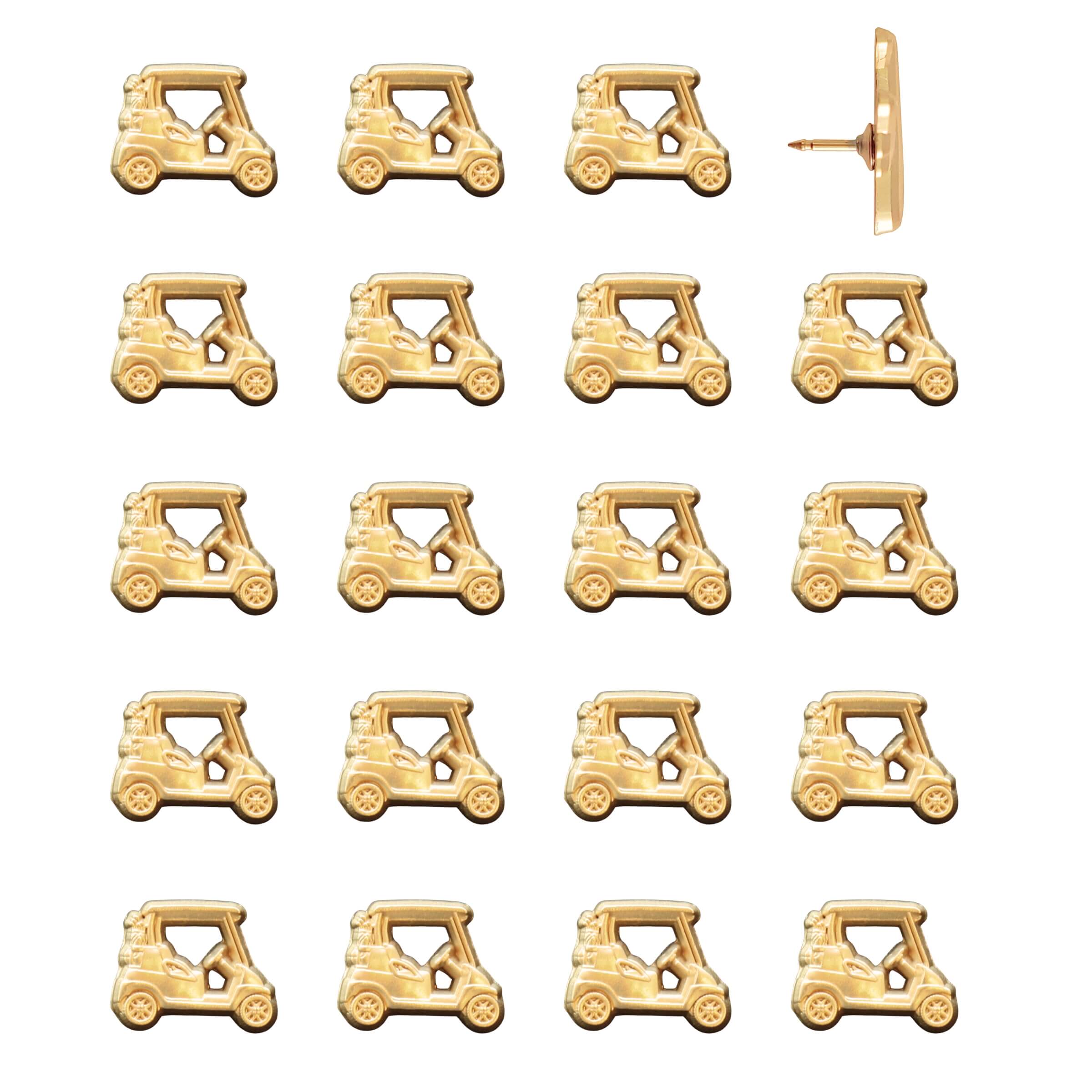 Golf Cart Push Pins Gold Pack of 20