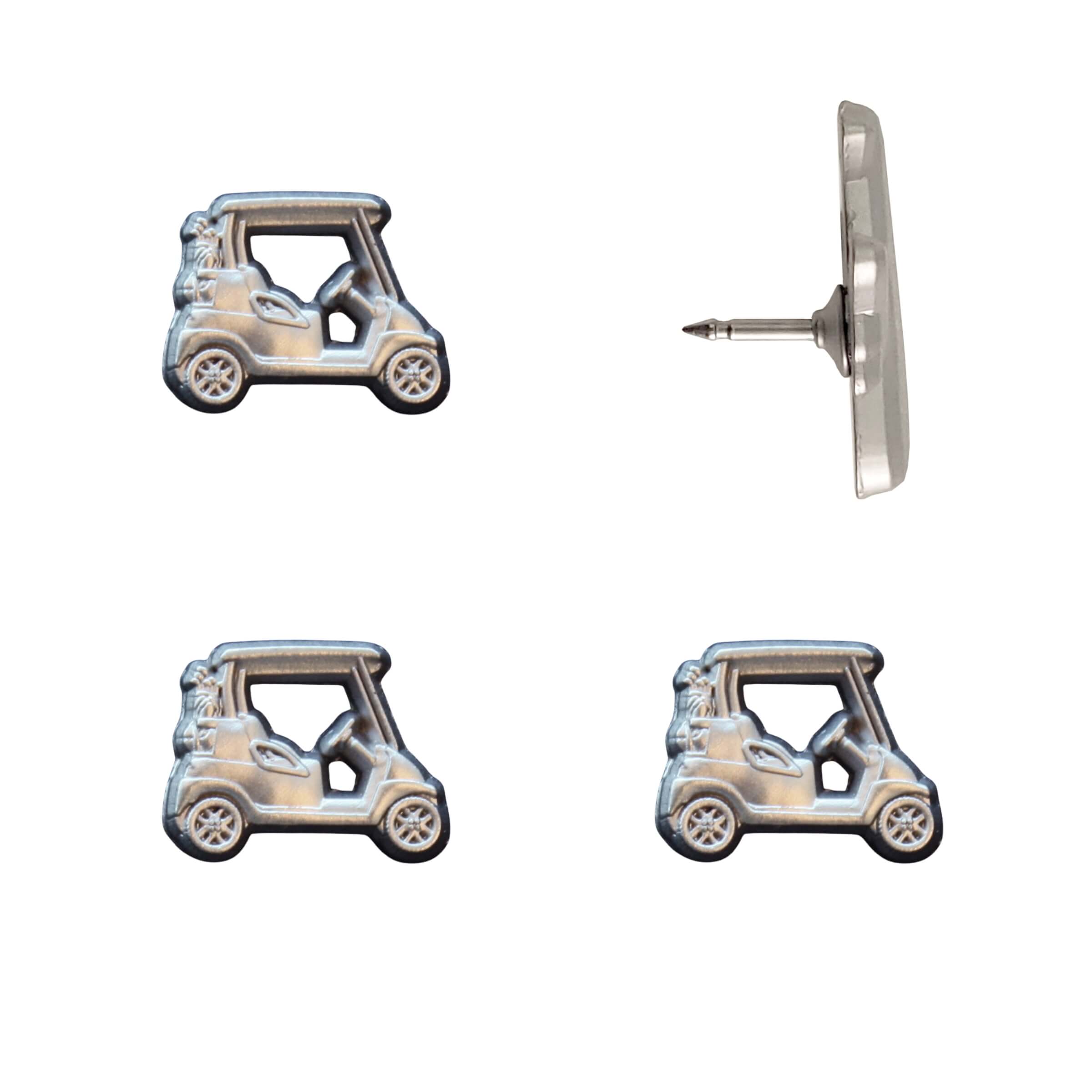 Golf Cart Push Pins Silver Pack of 4