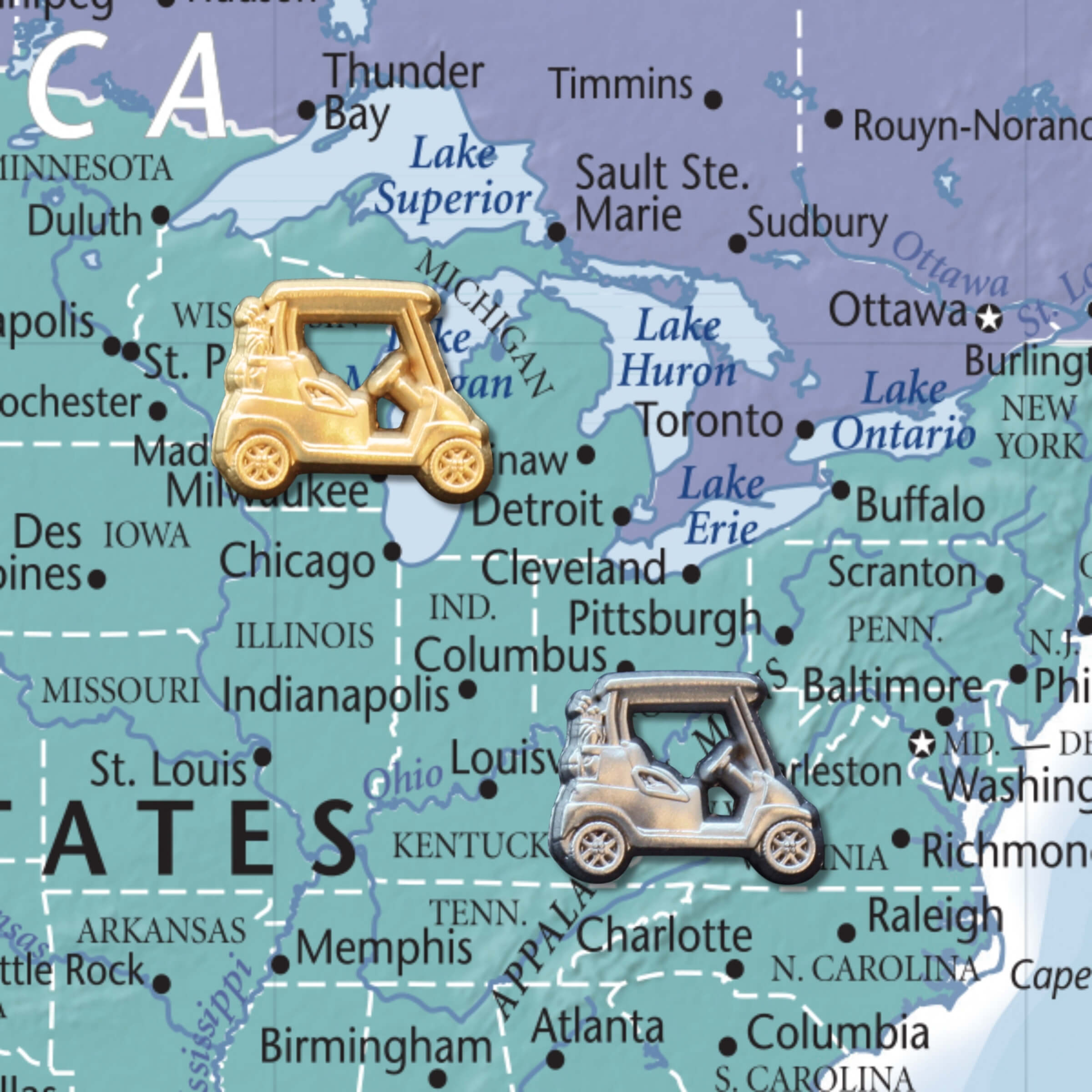 Golf Cart Push Pins Main Image