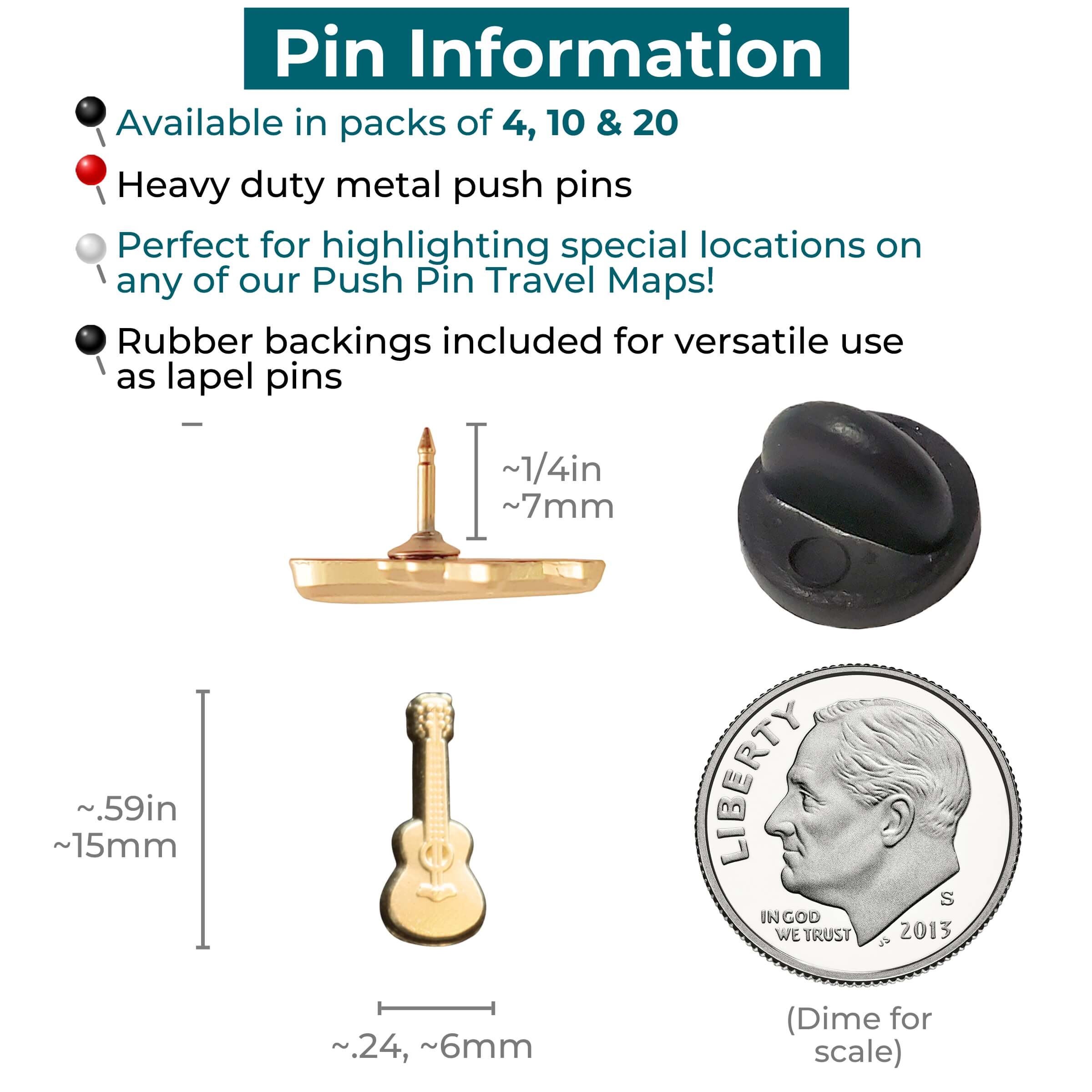 Guitar Push Pins Information