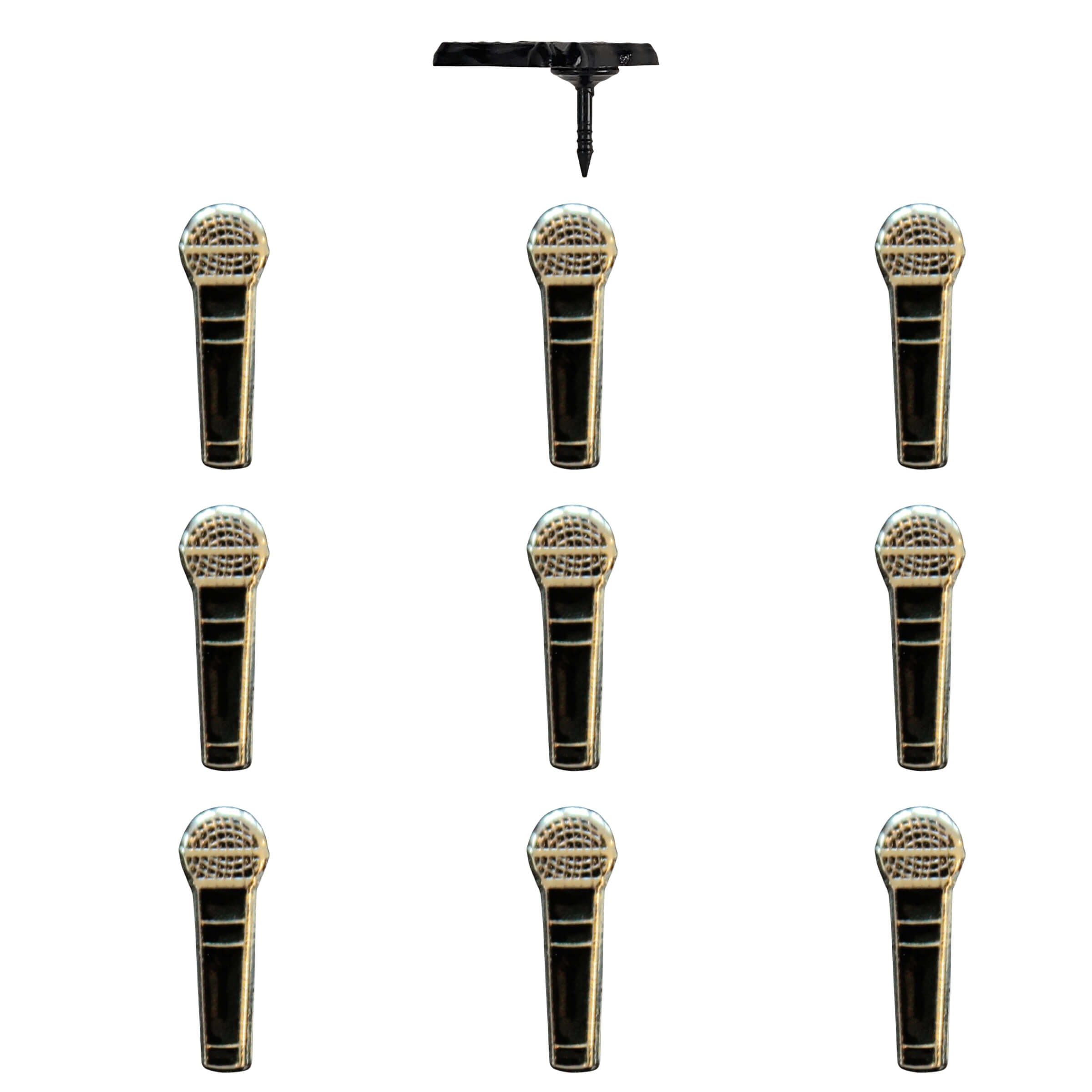 Microphone Push Pins Pack of 10