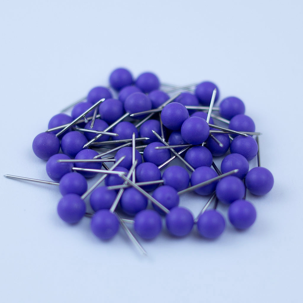 Round Map Pins - Multiple Colors - Pack of 50