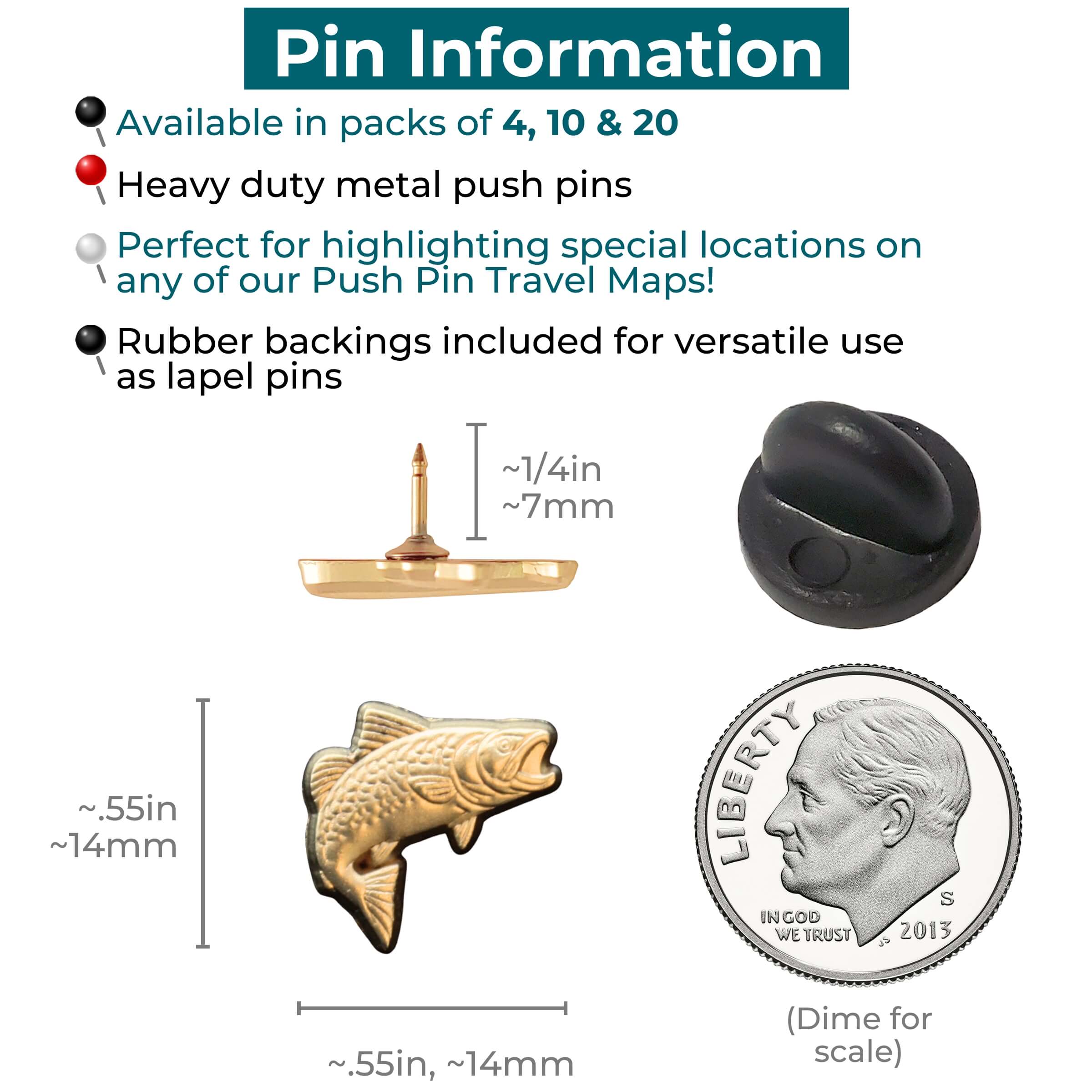 Trout Pins Information