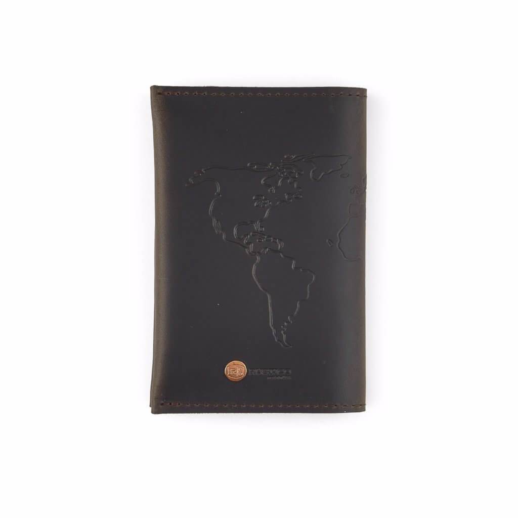 Charcoal Premium Leather Travel Wallet