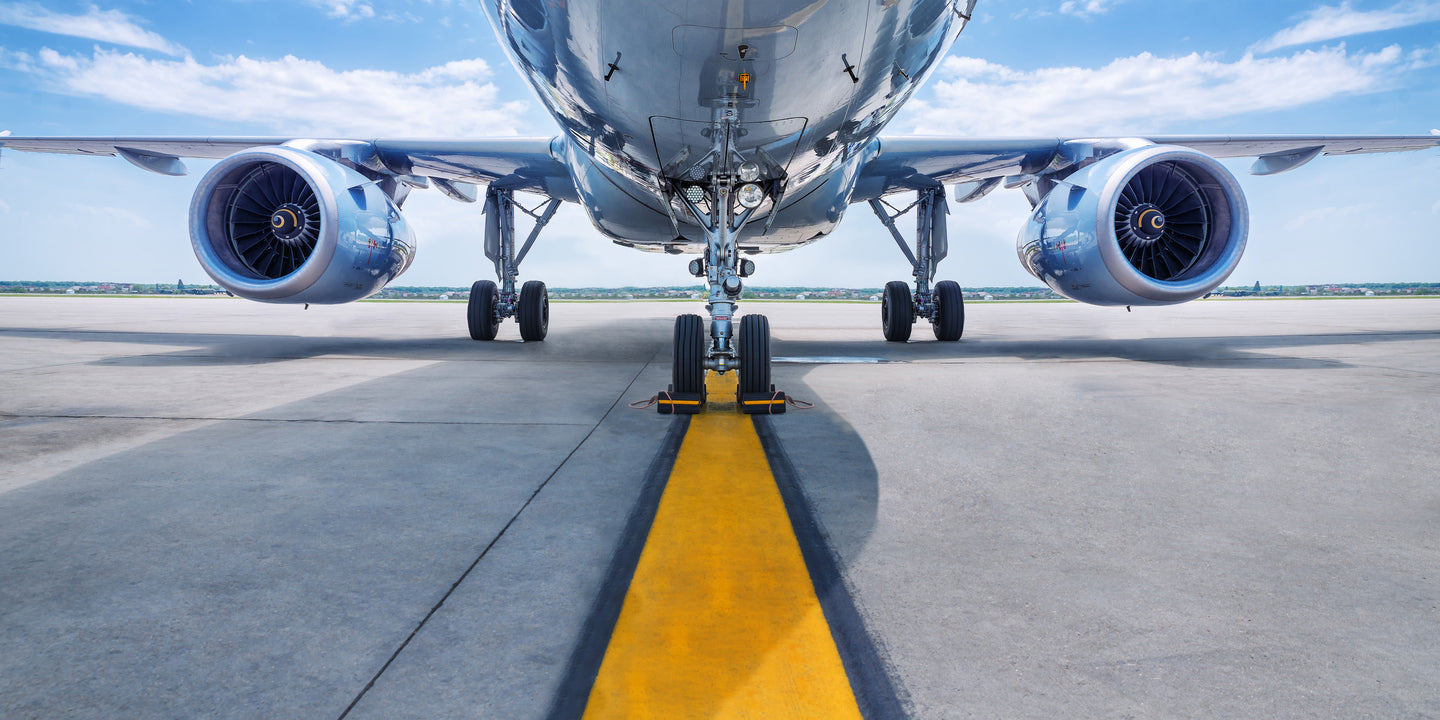 Plane on runway