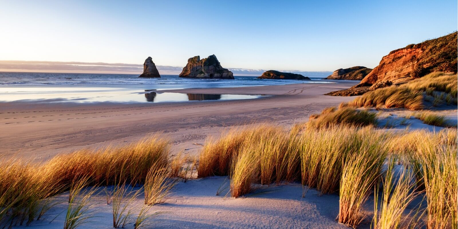 South Island, New Zealand. Wharariki Beach