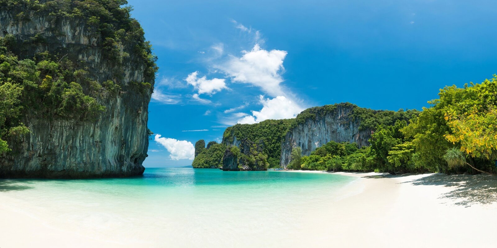 A White Sand Beach in Krabi, Thailand