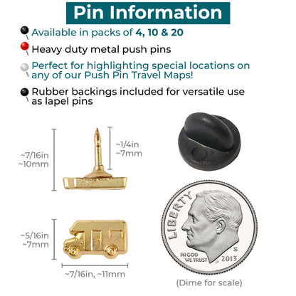 Motorhome Push Pins Info