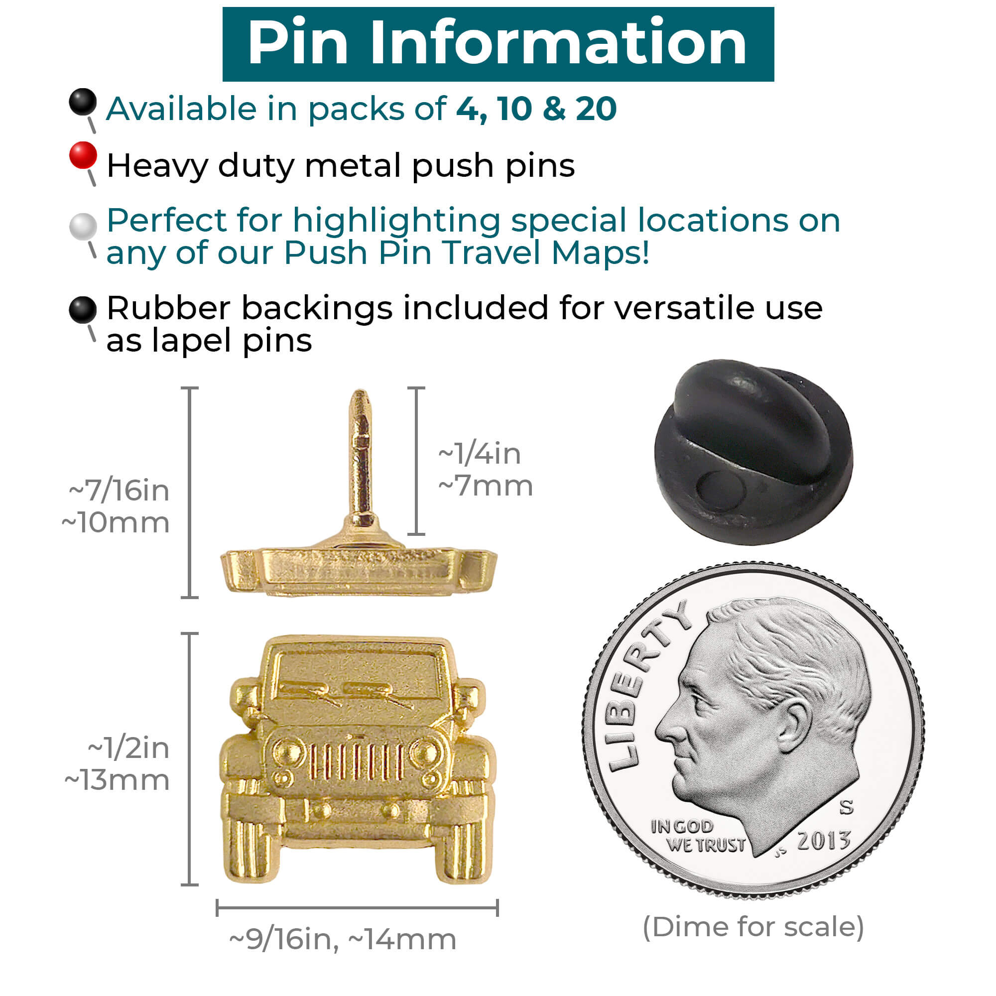 Jeep Map Pins Info