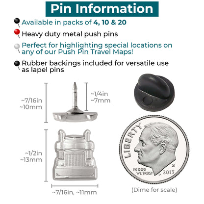 Semi-Truck Push Pins Info