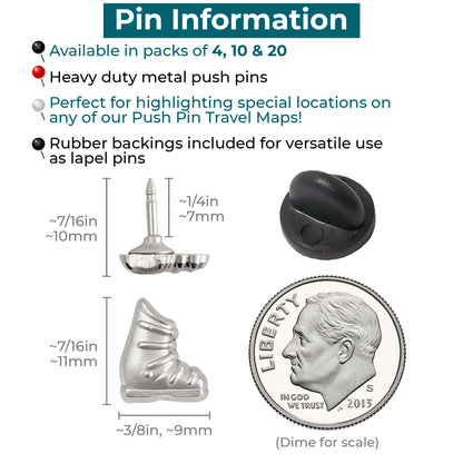 Ski Boot Push Pins Info