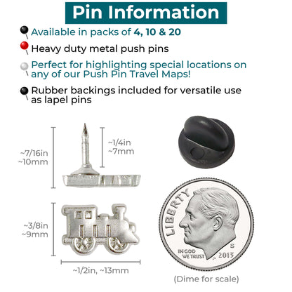 Train Push Pins Info