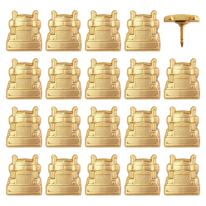 Gold Semi-Truck Map Pins - Set of 20