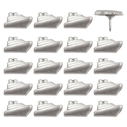 Silver Cruise Ship Push Pins - Set of 20