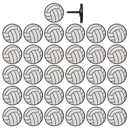 Volleyball Push Pins - Set of 32