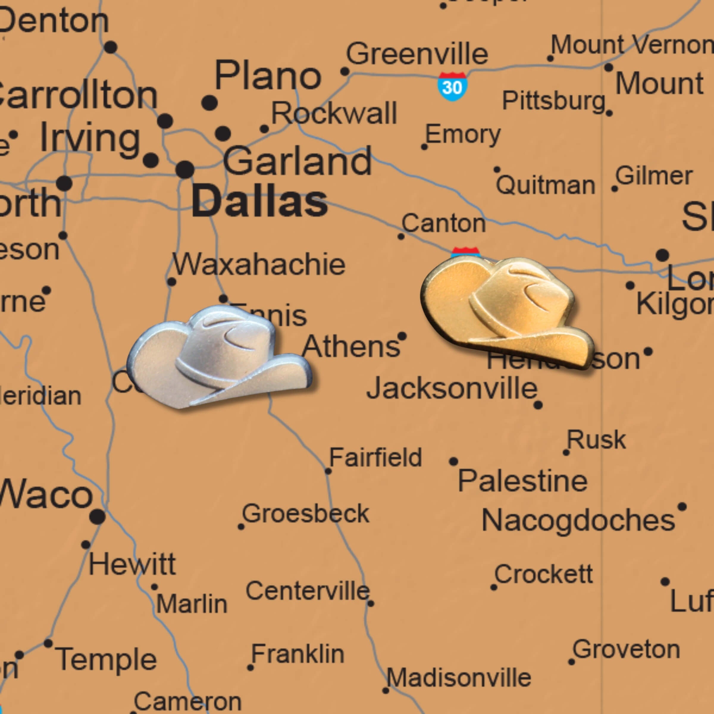 Cowboy Hat Push Pins Main Image