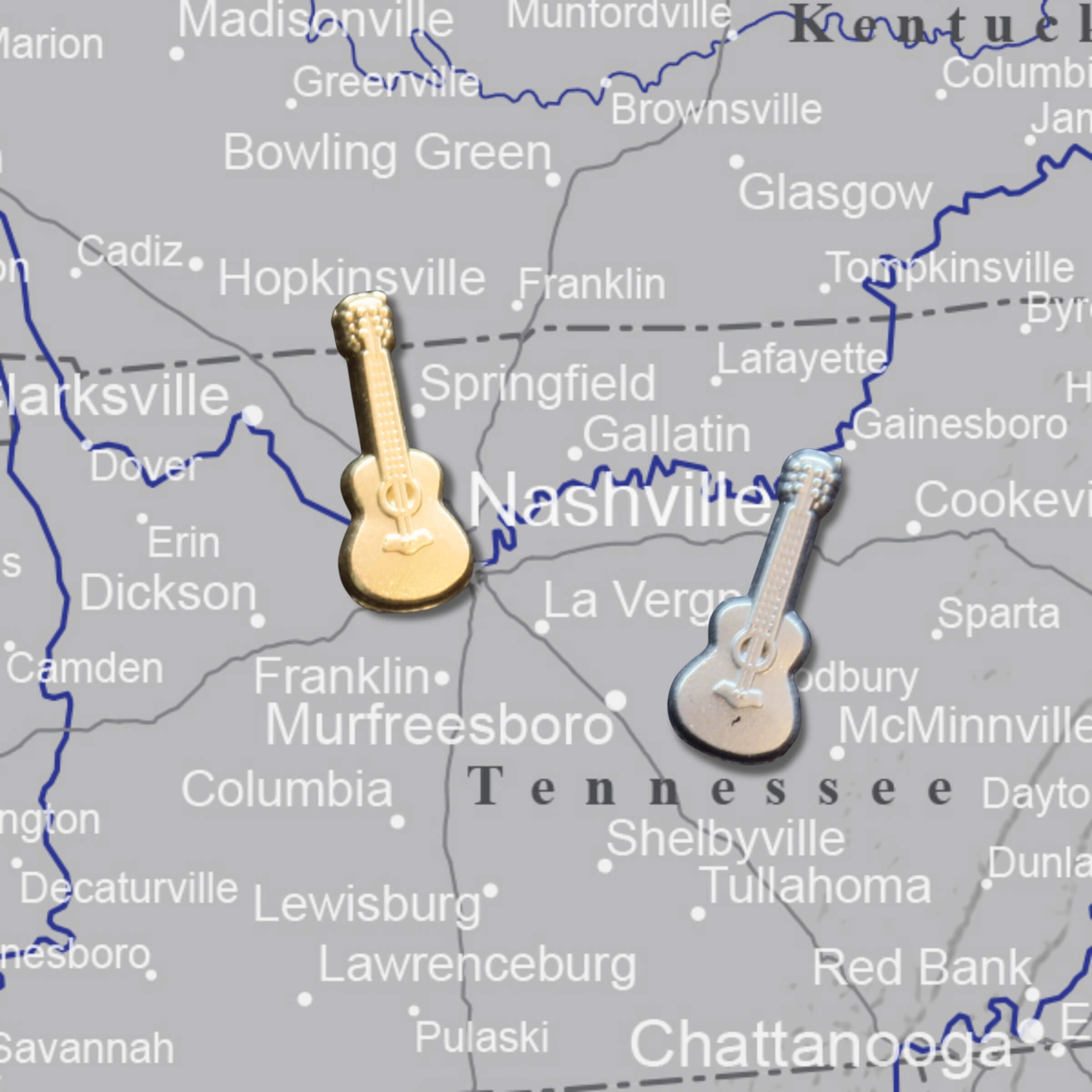 Guitar Push Pins Main Image