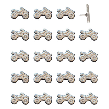 ATV Push Pins Silver Pack of 20