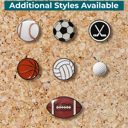 additional styles available sports push pins