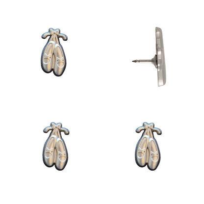Ballet Slippers Push Pins Silver Pack of 4