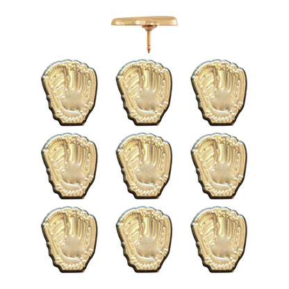 Baseball Glove Pins Gold Pack of 10