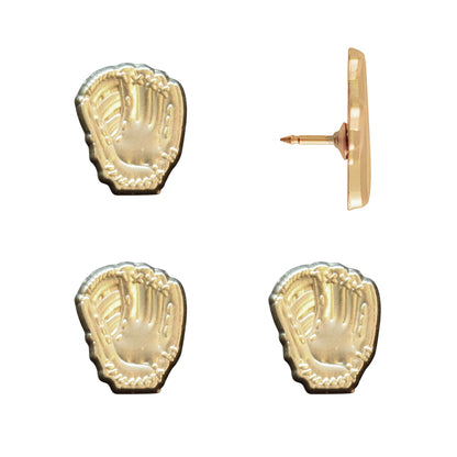Baseball Glove Pins Gold Pack of 4