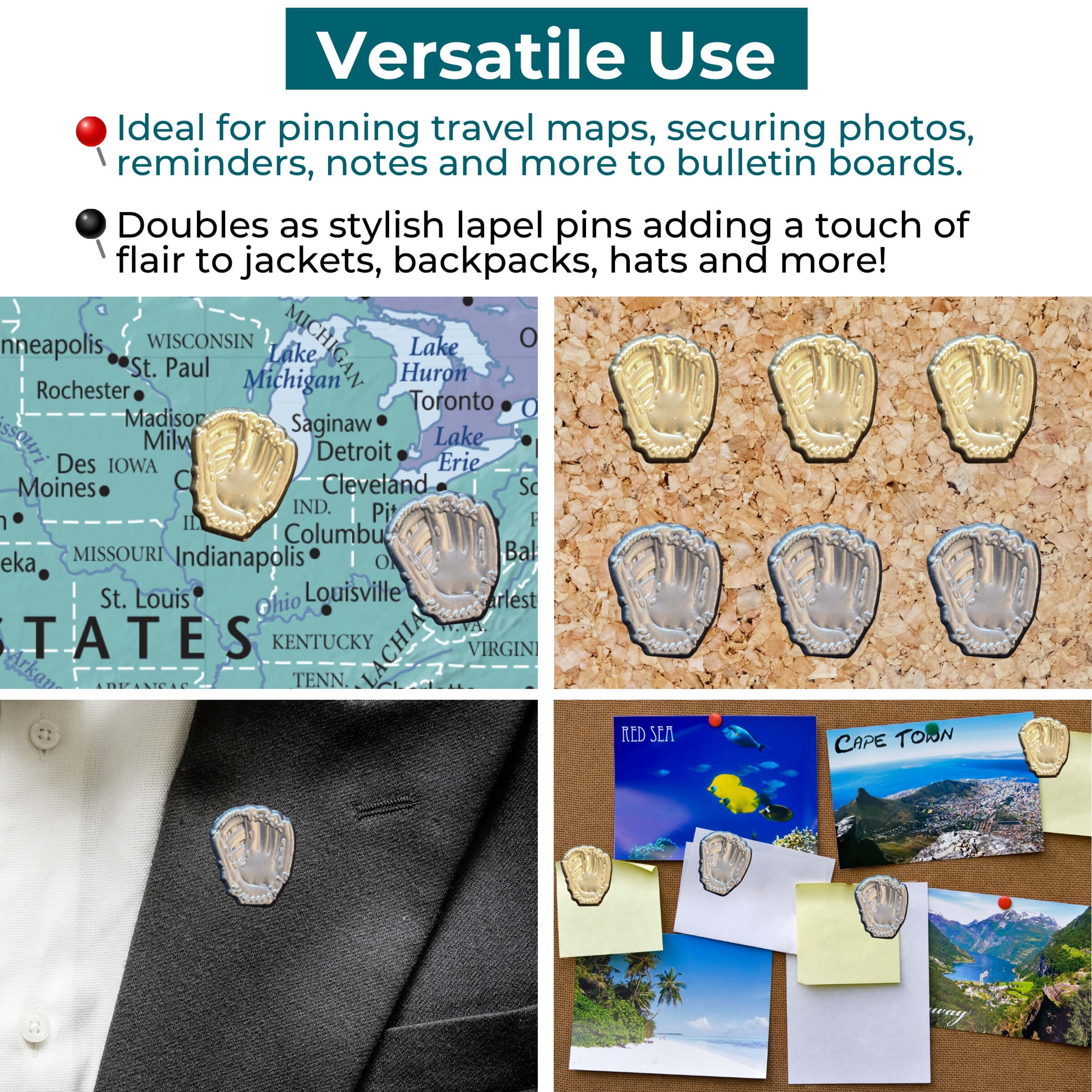 Baseball Glove Pins Uses
