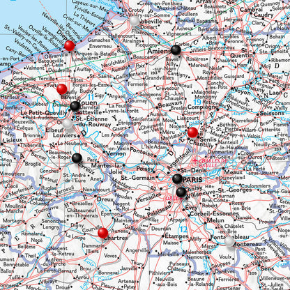 Canvas Classic France Belgium and The Netherlands Close Up 