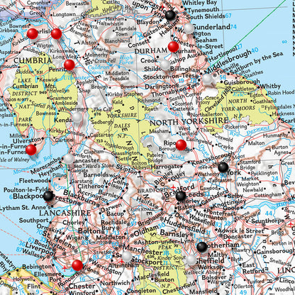 Canvas Classic Britain and Ireland Close Up