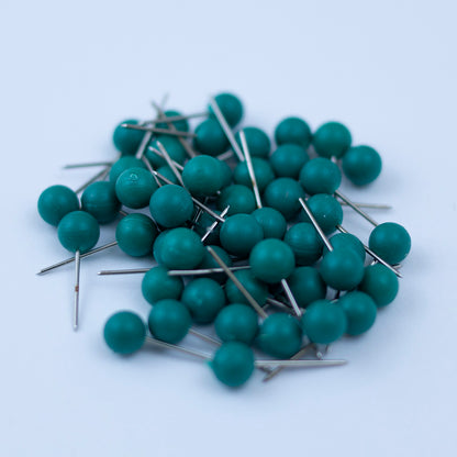 Round Map Pins - Multiple Colors - Pack of 50