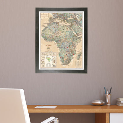 Canvas Executive Africa - Rustic Black Frame