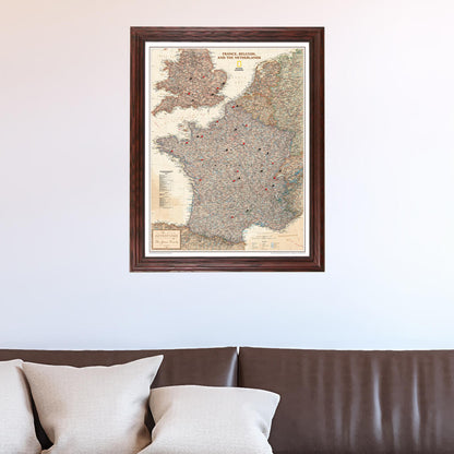 Canvas Executive France, Belgium, and The Netherlands - Solid Wood Cherry Frame