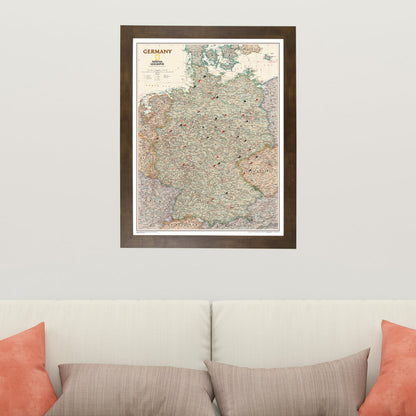 Canvas Executive Germany - Rustic Brown Frame