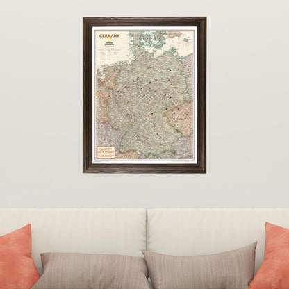 Canvas Executive Germany - Solid Wood Brown Frame