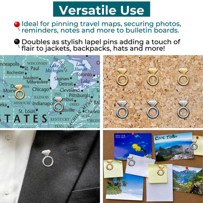 Engagement Ring Push Pins Versatile Uses