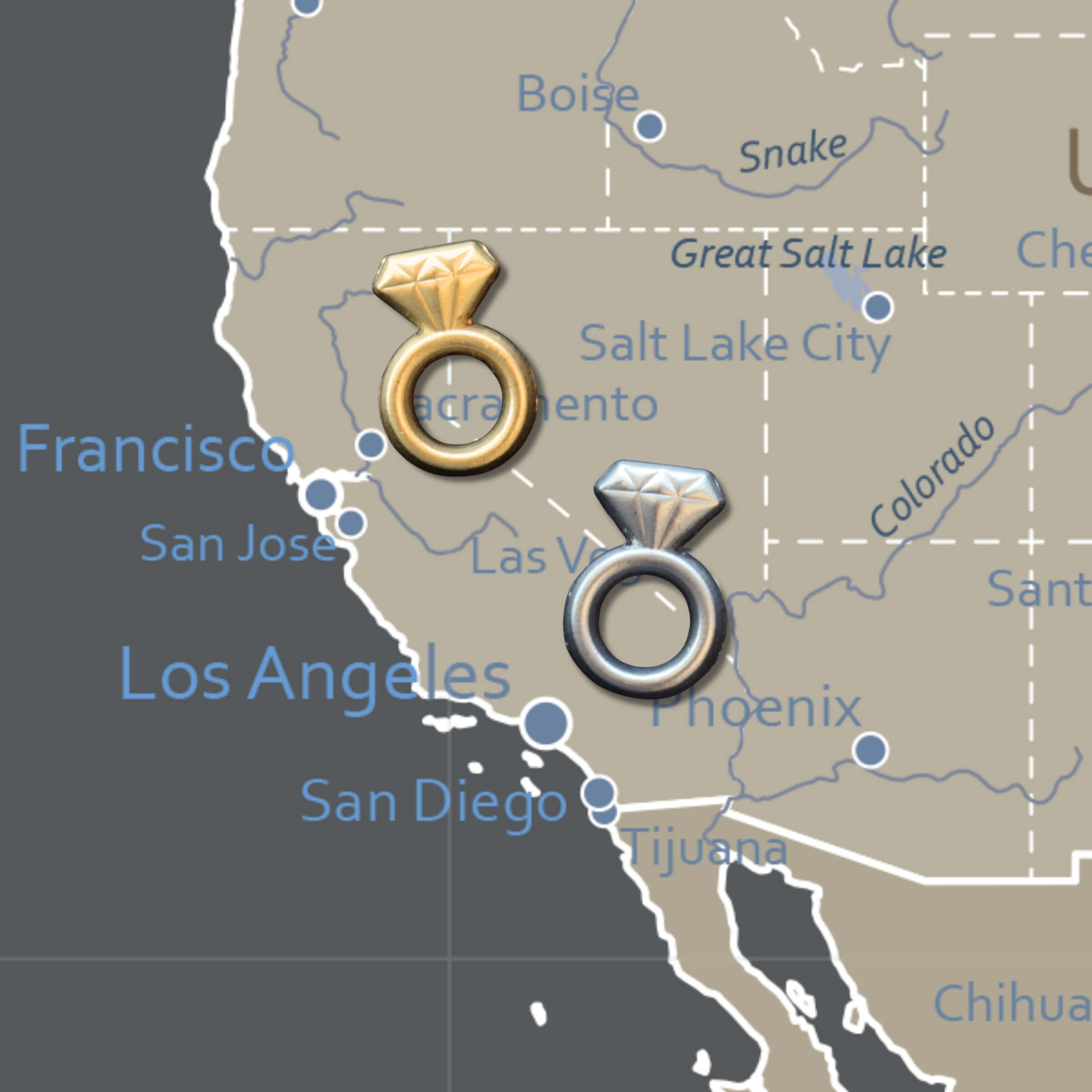 Engagement Ring Push Pins Main image